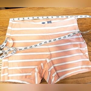 J Crew shorts peach stripe zipper cinch mini shorts, golf, preppy, collegiate